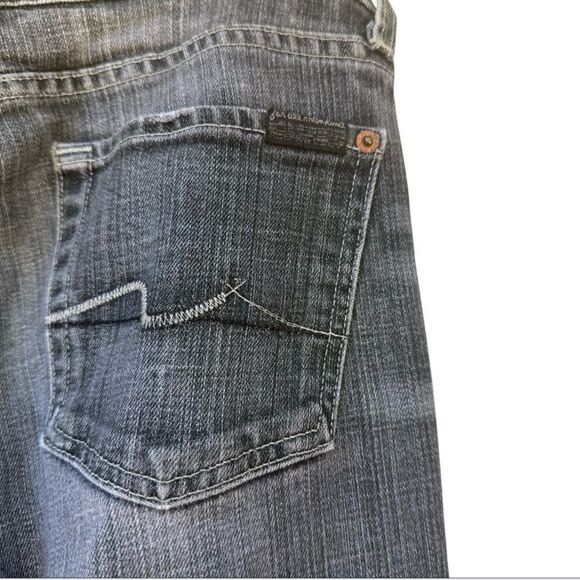 7 For All Mankind Grey Bootcut Jeans - Picture 6 of 7
